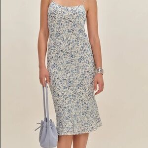 Reformation Emerick Dress Blue - Size M